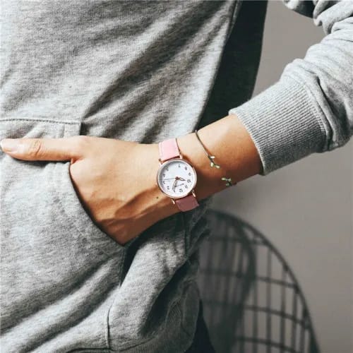 Mstianq  Rose Gold & Pink  - Wrist Watch