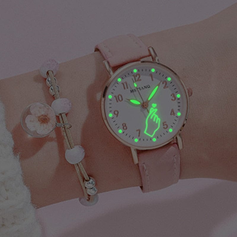 Mstianq  Rose Gold & Pink  - Wrist Watch