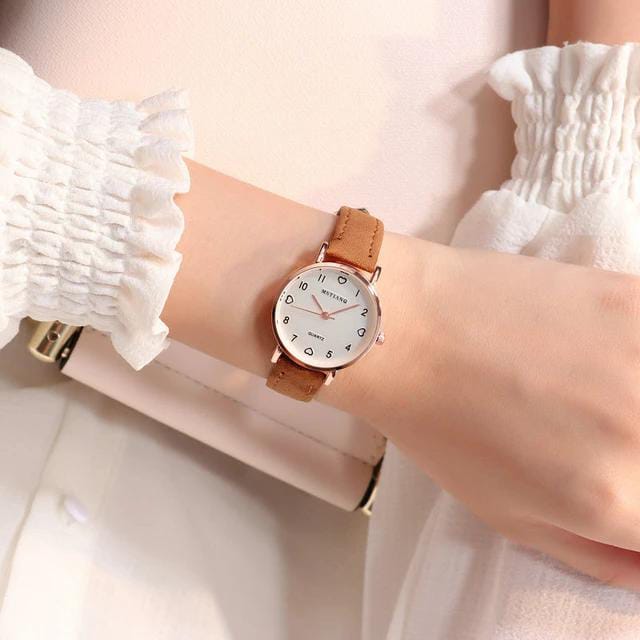 Mstianq Quartz Rose Gold & Brown  - Wrist Watch