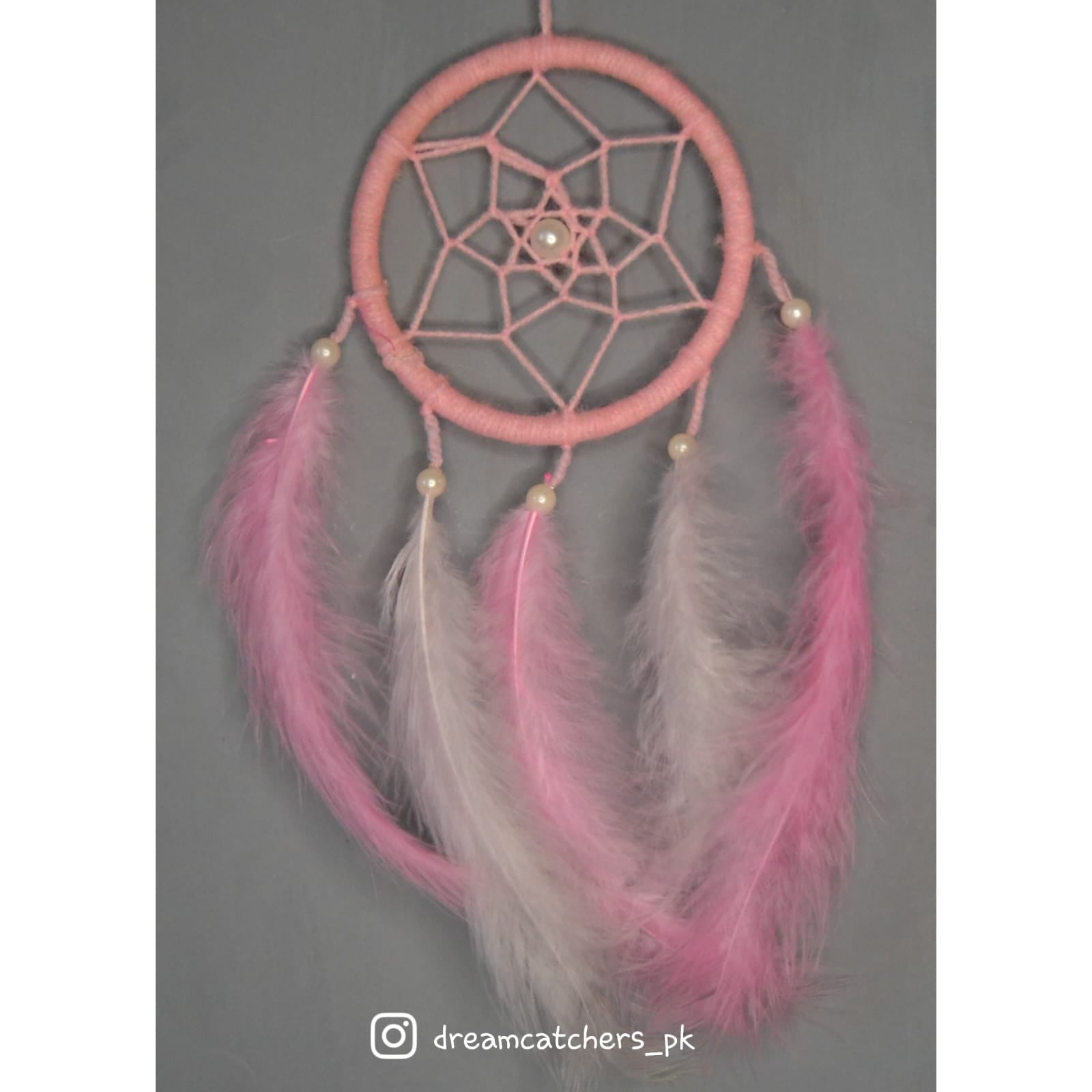 Pastel Pink White  - Dream Catcher