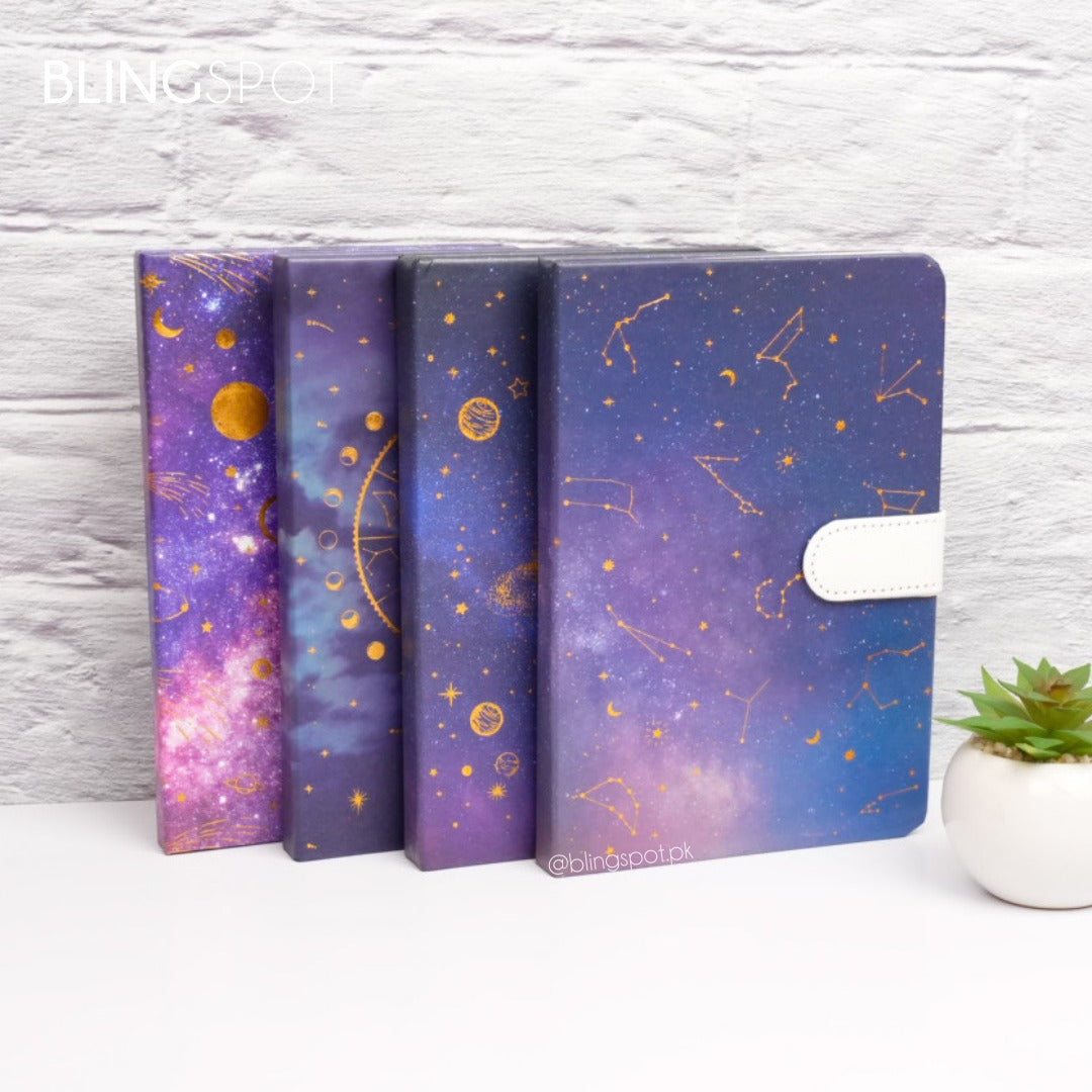 Constellation Stars Planet Gold Foil   - Journal