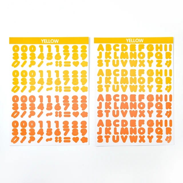Alphabet &amp; letter Decoration - Stickers