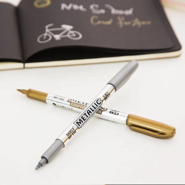 M&G Gold & Silver Metallic Marker