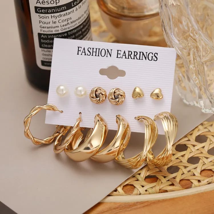 Fancy Hoops Style 6 - Earring Set