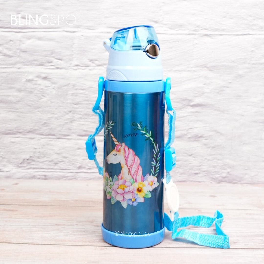 Floral Unicorn   - Water Bottle