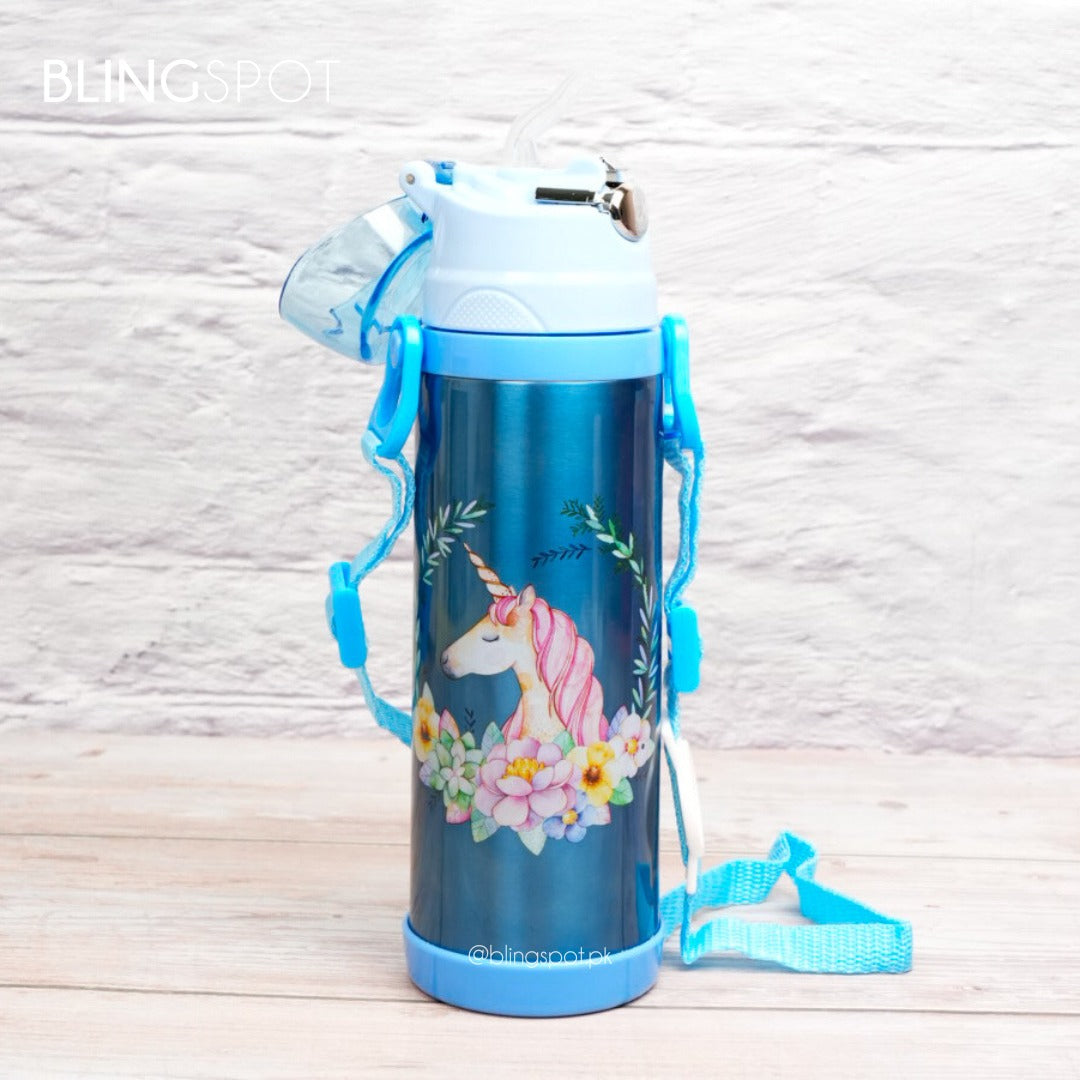 Floral Unicorn   - Water Bottle