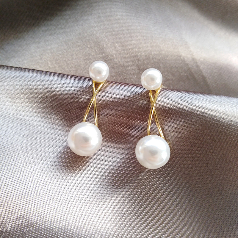 Pearly Gold Glam  - Earring