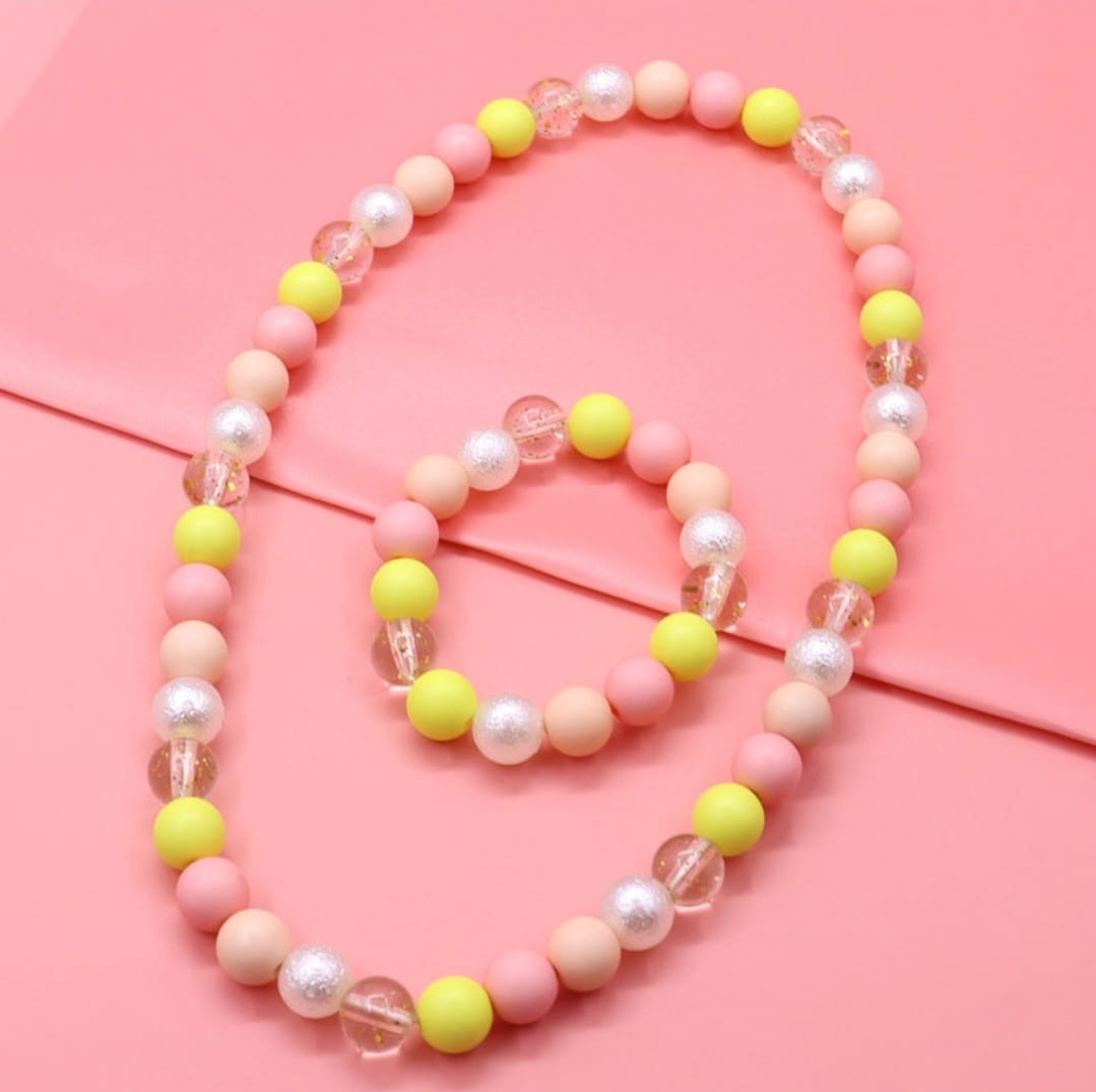 Pink Beads - Jewelry Set