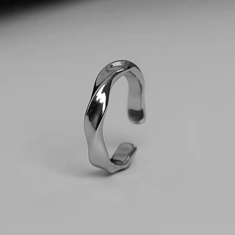 Shiny Silver Plated - Ring