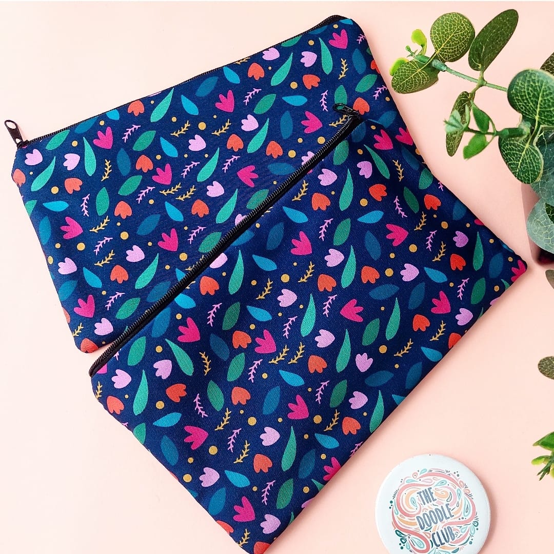 Moonlight Garden Zipper - Pouch