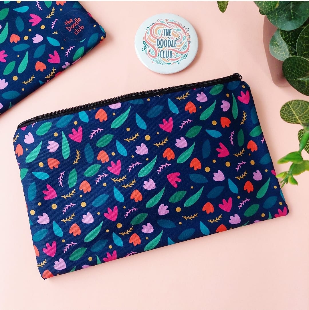 Moonlight Garden Zipper - Pouch