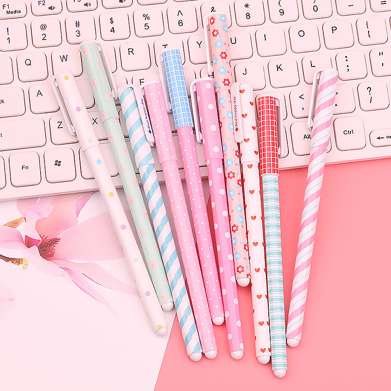 Polka Stripes - Gel Pen Set of 10