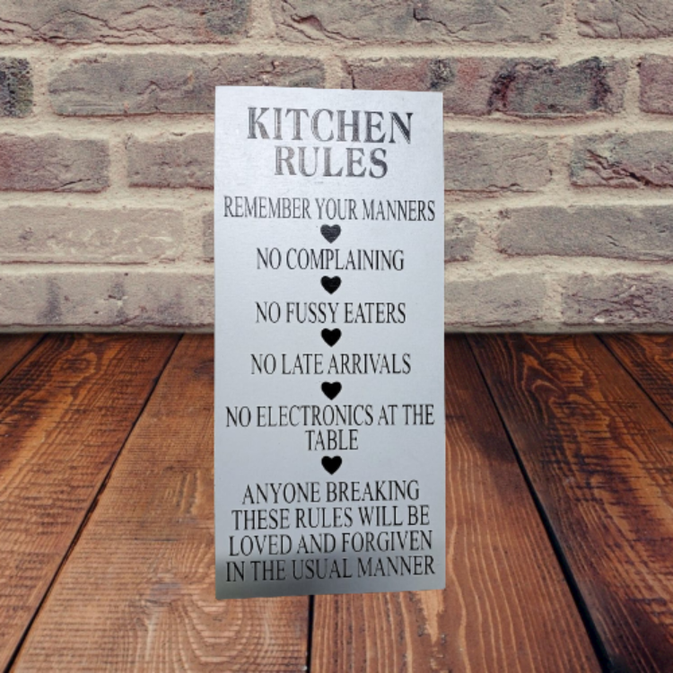 Kitchen Rules - Wall Hanging