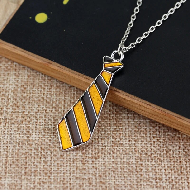 Harry Potter Hufflepuff Tie - Necklace