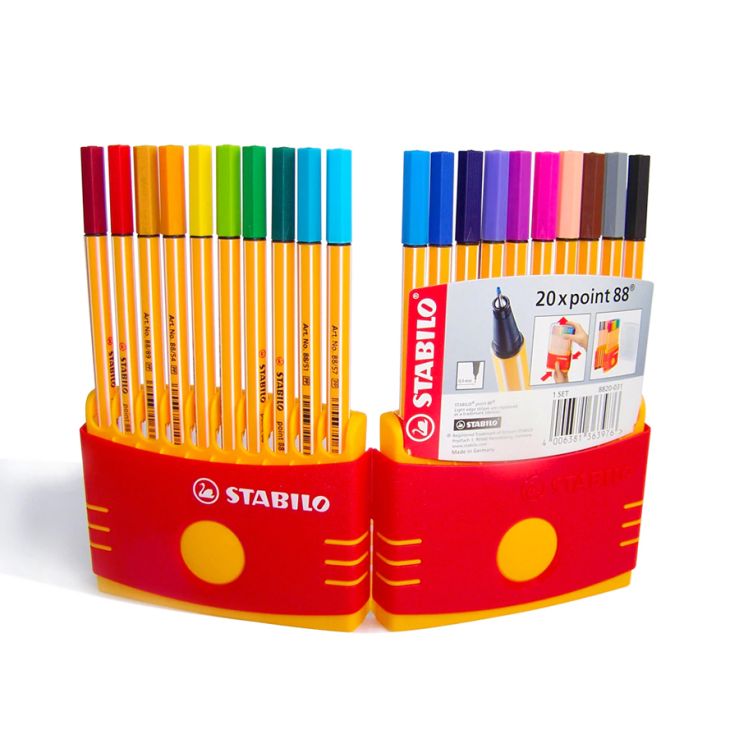 Fineliner STABILO point 88 Storage box "ColorParade" with 20 colors