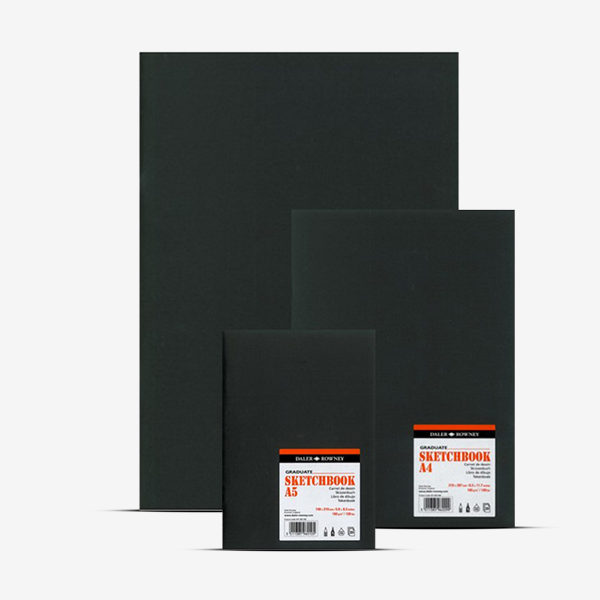 Daler Rowney - EBONY XW STAPLE SKETCH BOOK