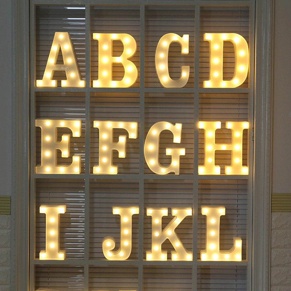 Alphabet Decor - Led Desk Light