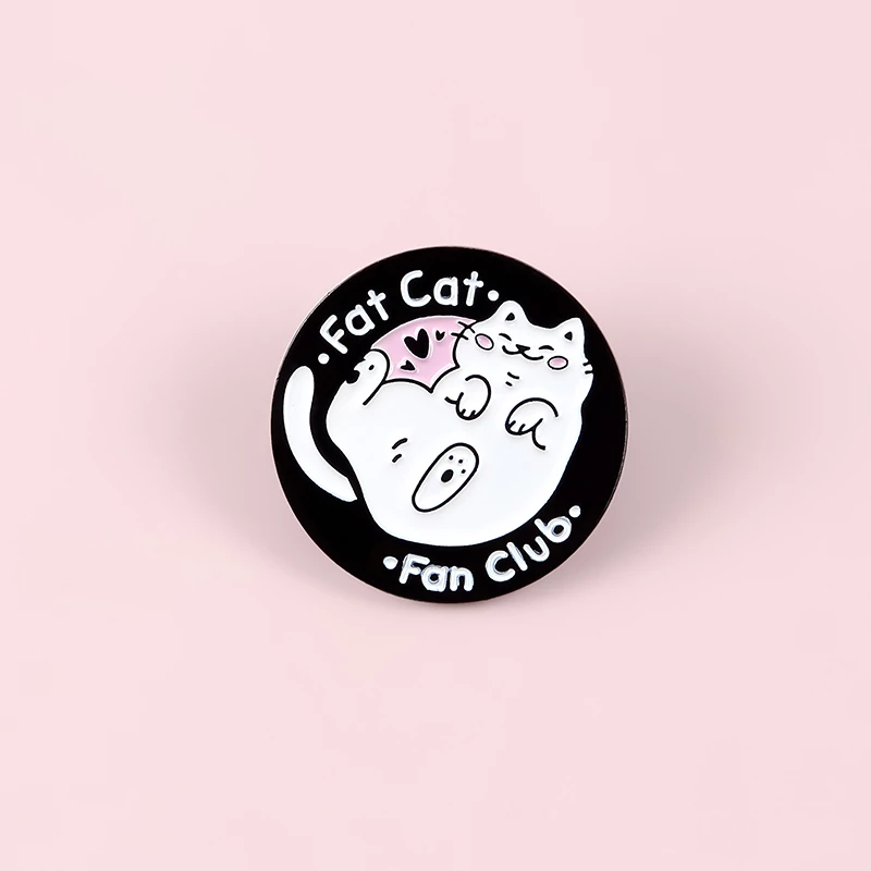 Fat Cat Fan Club - Enamel Pin