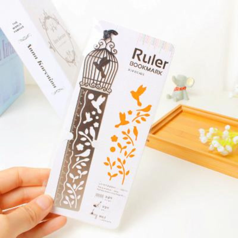 Bird In Cage - Ruler Bookmark