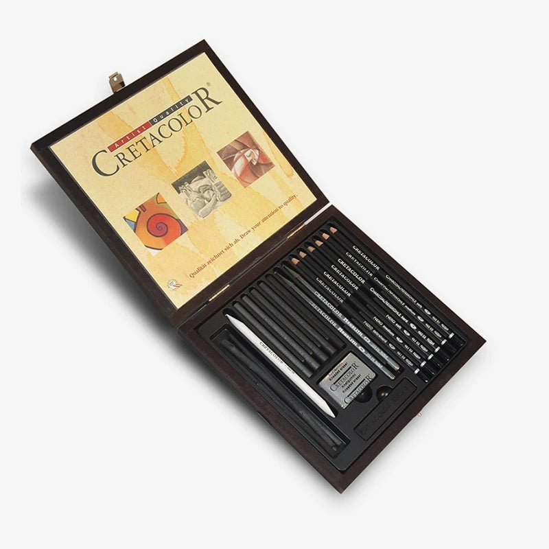 Cretacolor Charcoal and Drawing Set of 20 Parts
