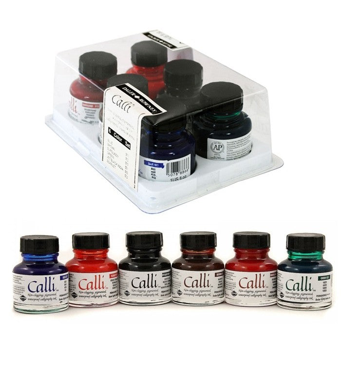 Daler Rowney Calligraphy Water Proof Inks 30 ml Bottle. - The