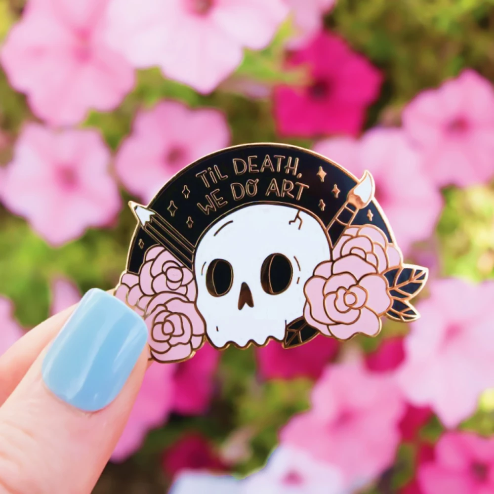 Til Death We Do Art  - Enamel Pin