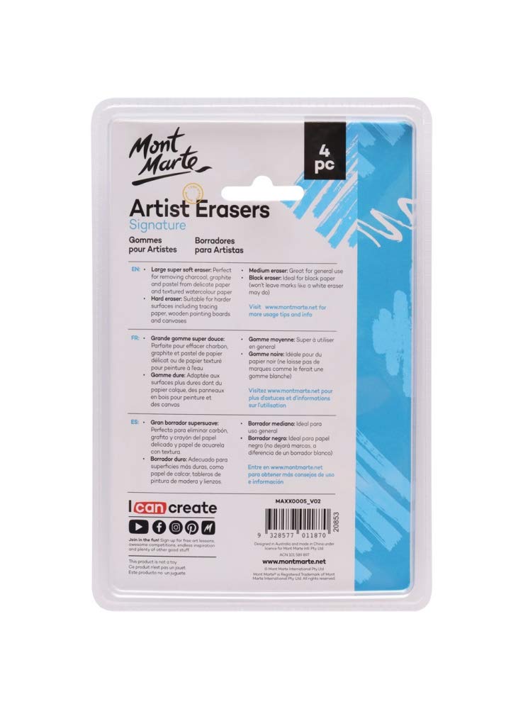 Artist Erasers Signature Set of 4