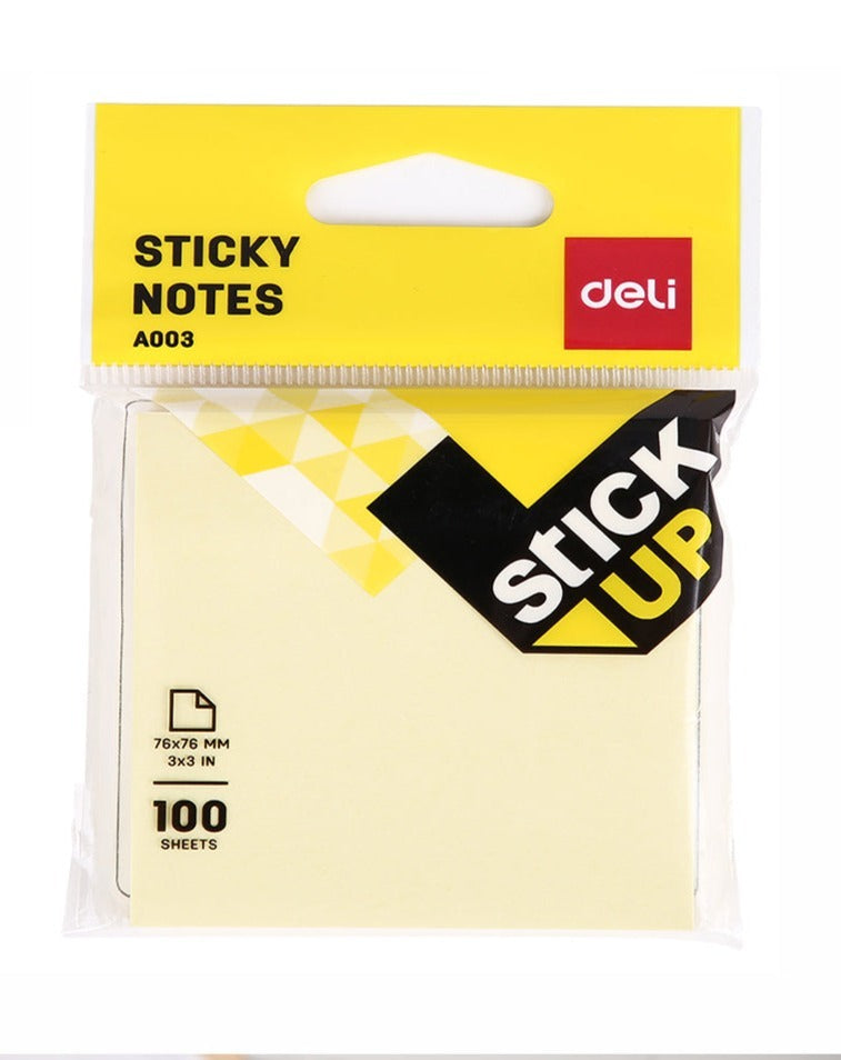 Deli Pale Yellow Memo Sticky Note