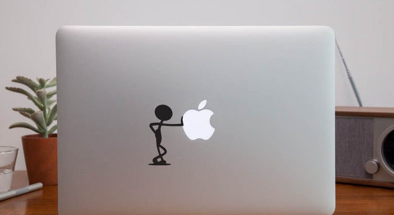 Push MacBook Logo Laptop - Decals