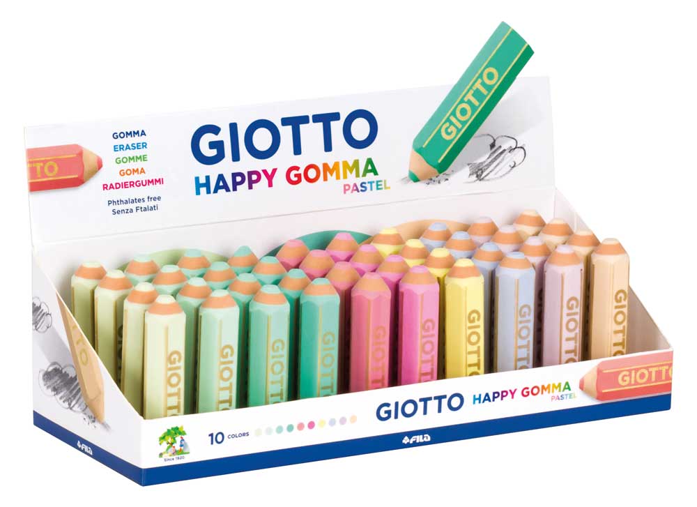 Giotto Happy Gomma Eraser Pastel – Jumbo Size