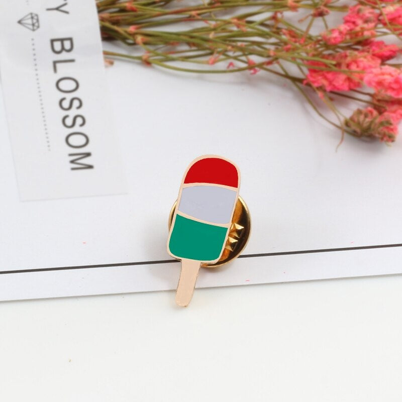 Popsicle Ice Cream Enamel Pin