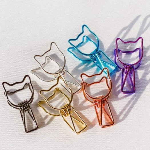 Cat Paper Binder Clip