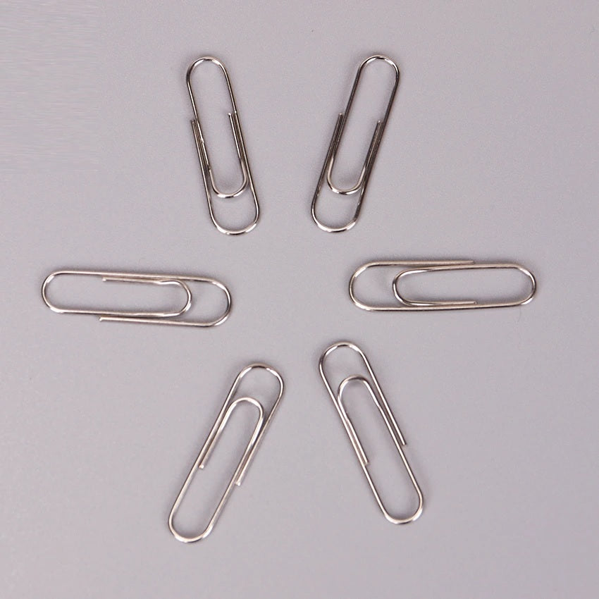 Silver Metal Paper Clip  Set Of 5