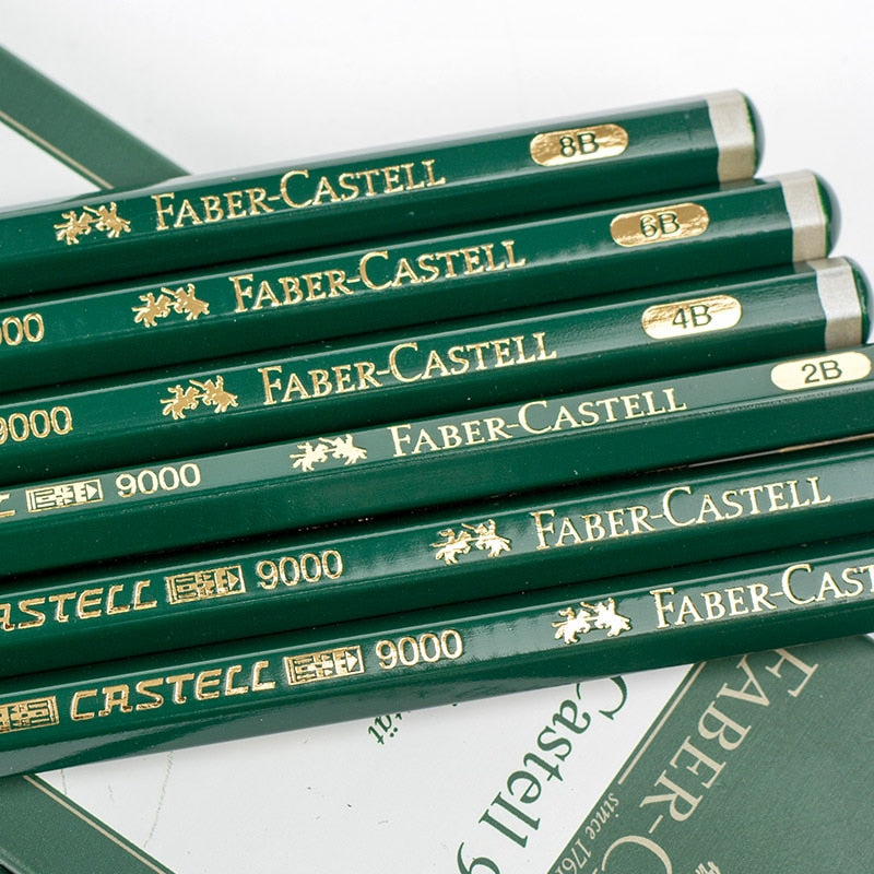 Faber Castell Castell 9000 Graphite Pencil Set of 6