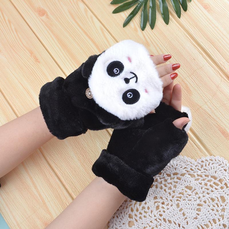 Cute Panda Black - Gloves