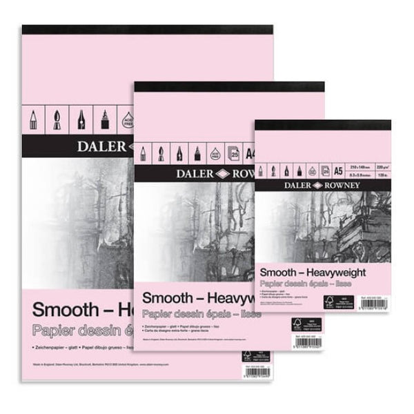 Daler Rowney Heavyweight Smooth Cartridge Paper Pad