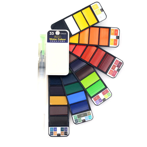 Superior Water Color Set of 33